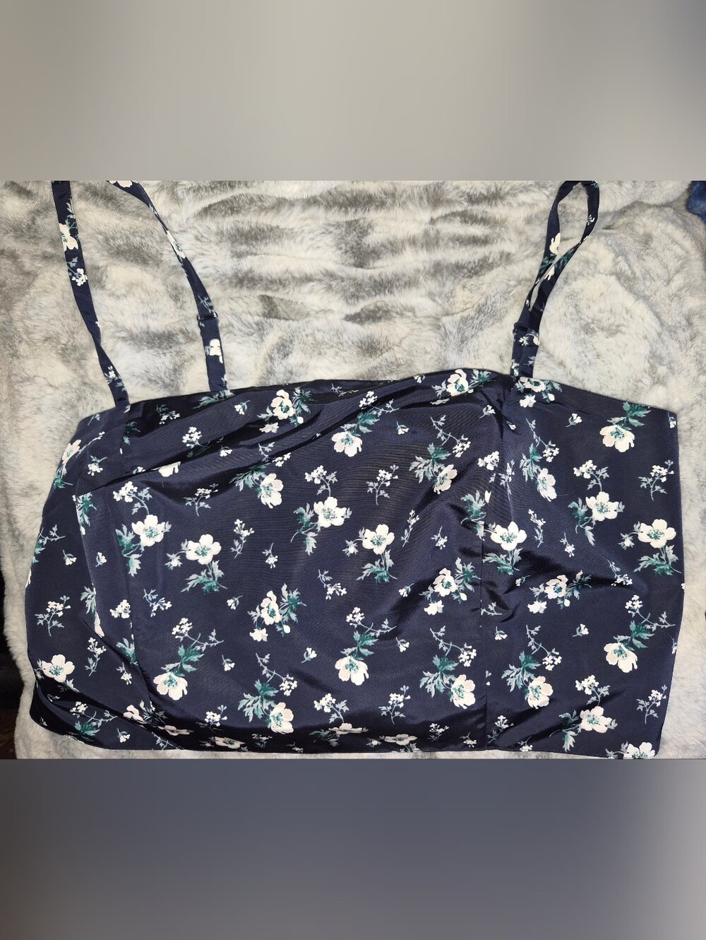 Old Navy Floral Square-Neck Crop Top